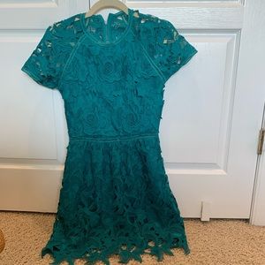 Urban Outfitters Teal Lace Dress